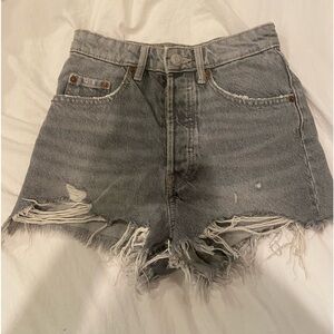 Grey ZARA Denim Shorts
